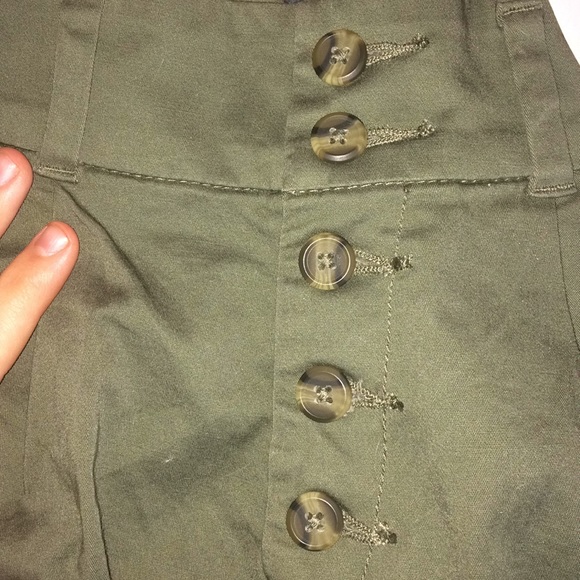 Green & yellow midi shorts - Picture 3 of 8